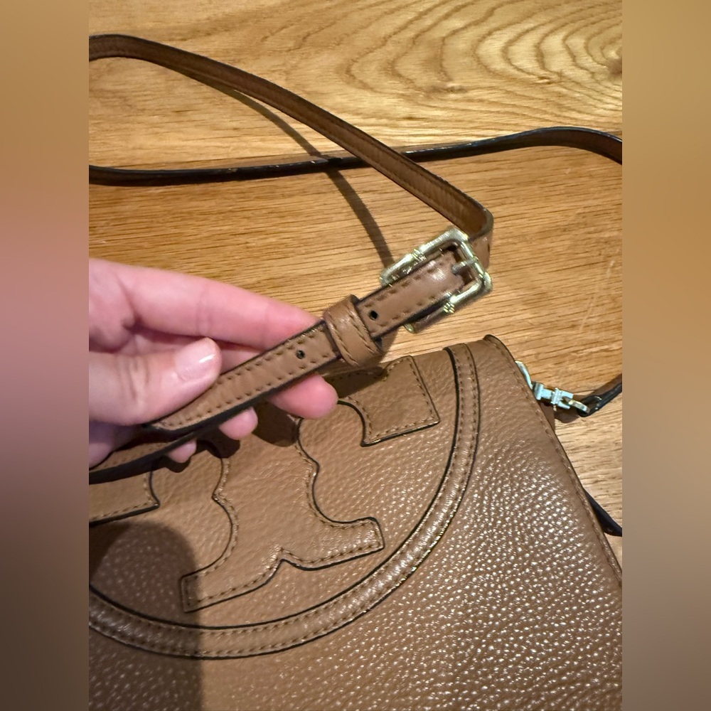 Tory Burch Brown Leather Crossbody Bag - Picture 3 of 14